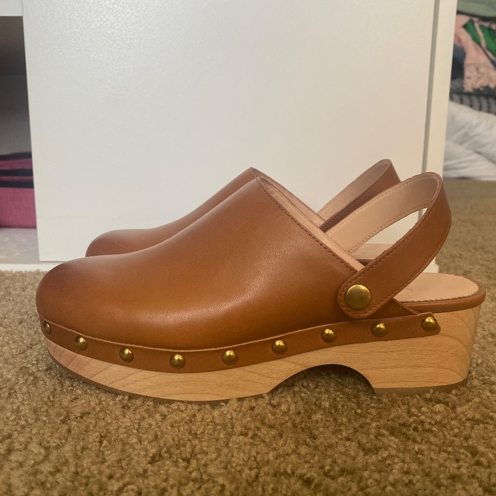 J.Crew Convertible leather clogs